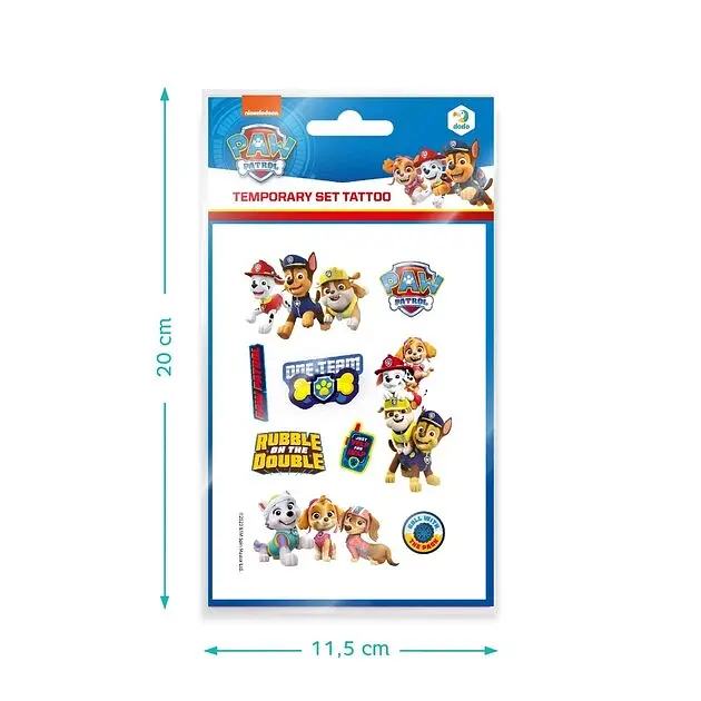 Набір дитячих тимчасових татуювань Paw Patrol Dodo 200435 Різнокольоровий shop (4823115907851) - фото 3