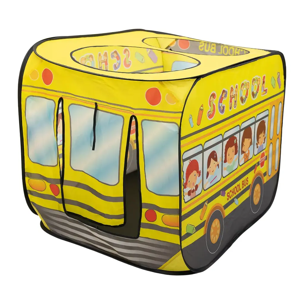 Намет дитячий ігровий LUGI HP-S-5NDY Шкільний автобус 110х70х66 см жовтий - фото 7