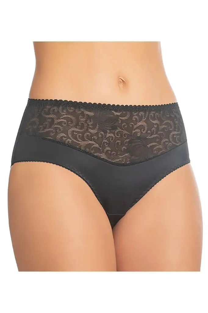 Трусики жіночі міді ALESSIA 007 30 02 Effetto Lingerie чорні 46/2XL - фото 3