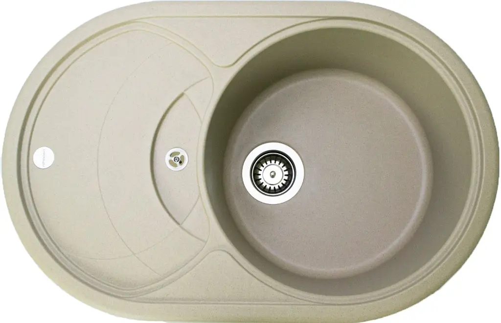 Кухонна мийка Adamant SHELL сахара 770x495x200 мм, з крилом 77 см - фото 3