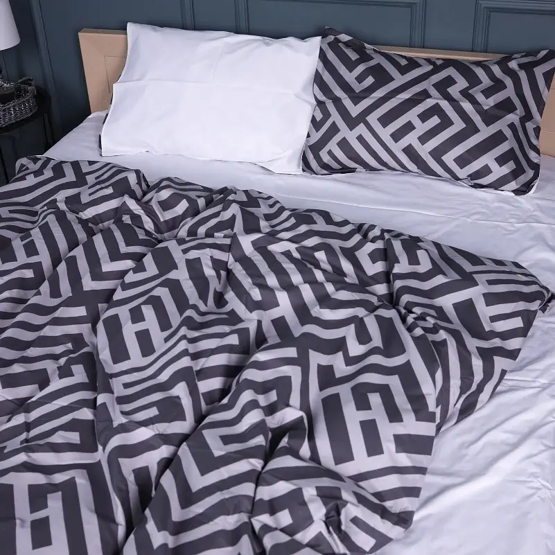 Простыня MirSon Сатин 22-1395 Geometric Design 110х160 см (2200010565157) - фото 2