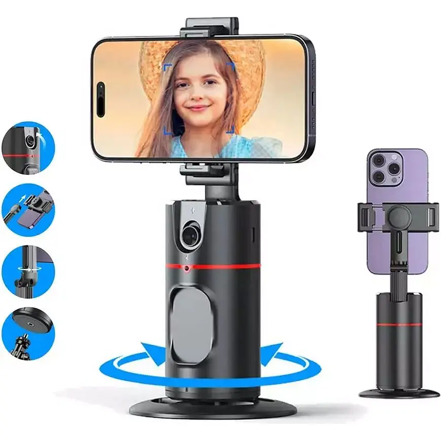 Смарт-штатив WiWU Wi-SE008 Intelligent Follow-UP Camera Head Black (6976195093124) [139474] - фото 9
