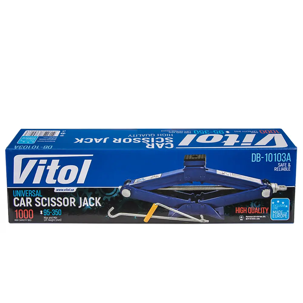 Домкрат гвинтовий Vitol ромб 1 т ST-103A (DB-10103A) - фото 5