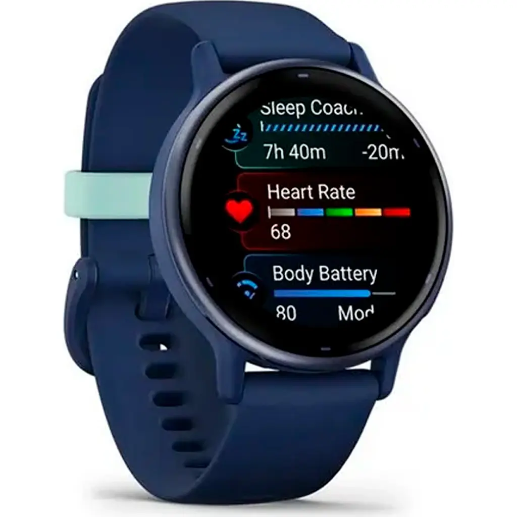 Смарт-годинник Garmin Vivoactive 5 Metallic Navy Aluminum Bezel with Navy Case and Silicone Band [010-02862-12] [111829] - фото 5
