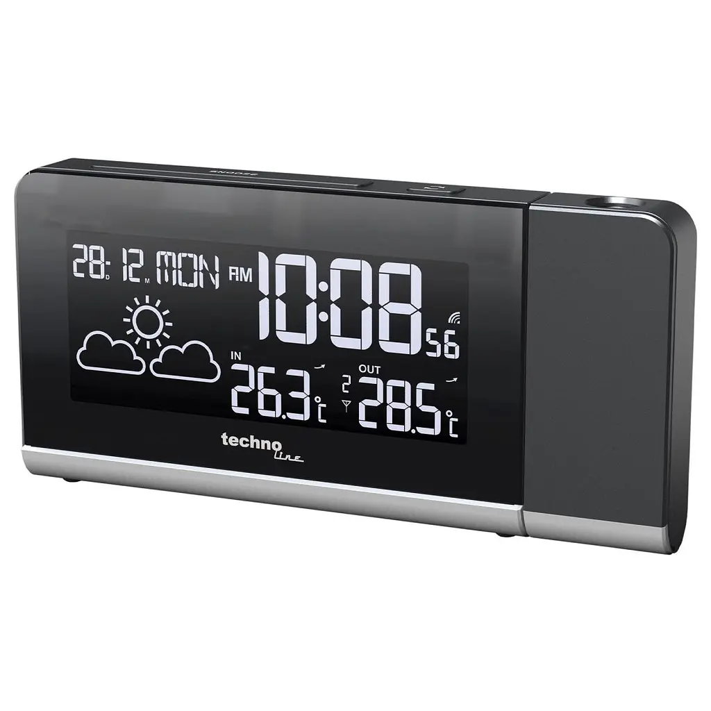 Годинник проекційний Technoline WT539 Black (WT539) - фото 2