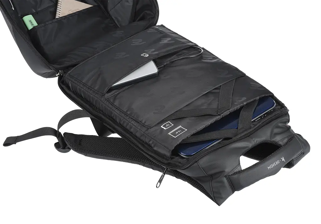 Рюкзак для ноутбука 16" із захистом і USB 2E-BPK63148BK Black - фото 9
