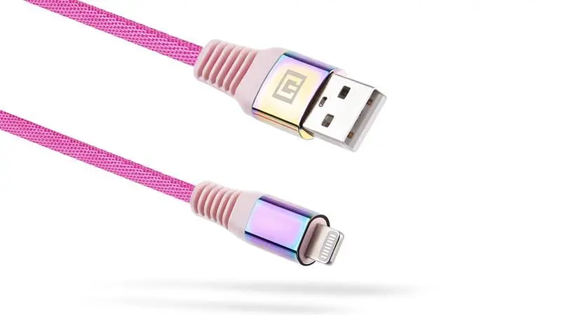 Кабель REAL-EL USB - Lightning (M/M), 1 м, Rainbow (EL123500051) - фото 9
