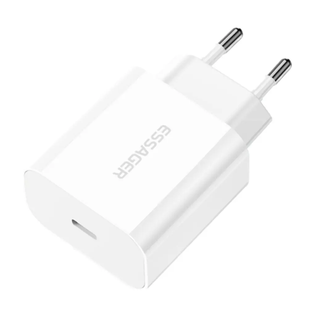 Зарядний пристрій Essager USB-C PD20W white (ECTC-FJB02-P) - фото 2