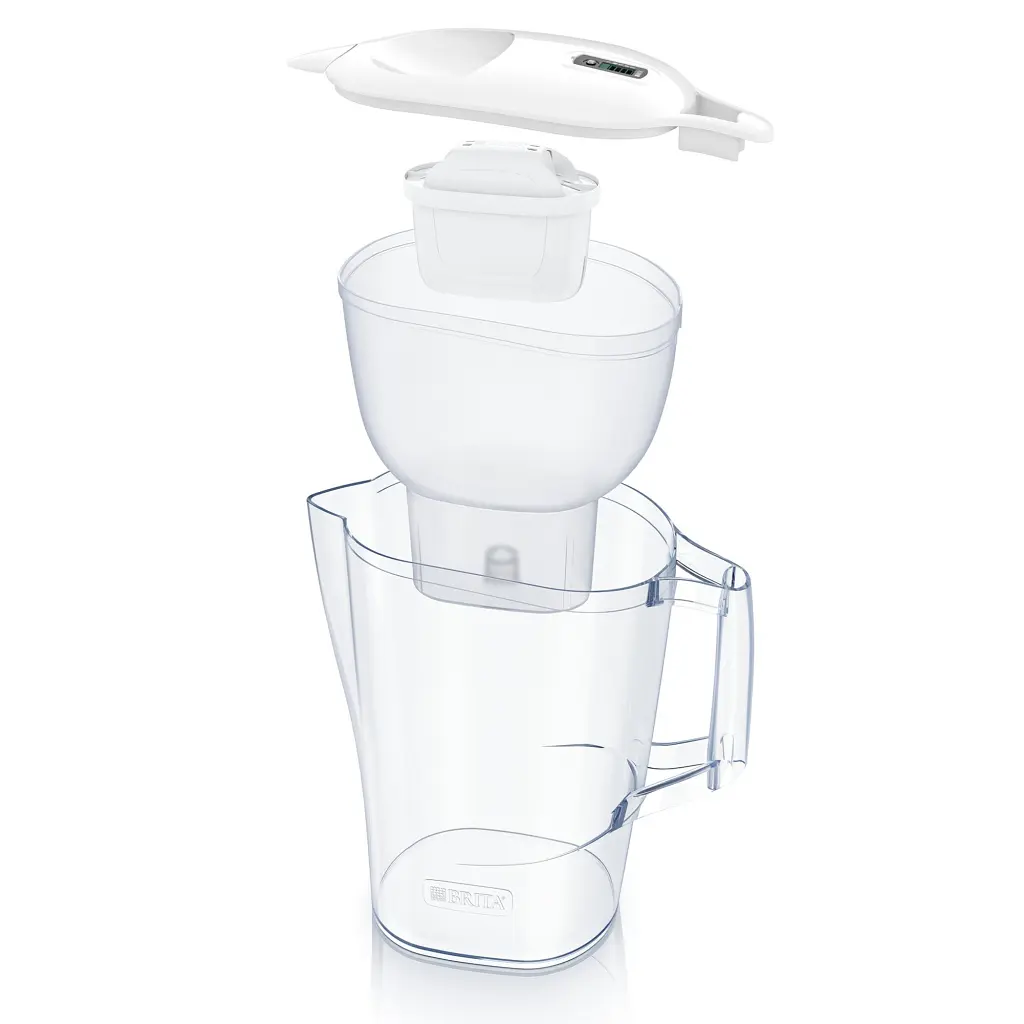 Фільтр-глечик Brita Aluna Memo MXPro з фільтр-картриджем 3 шт. білий 2.4 л (1053054) - фото 2