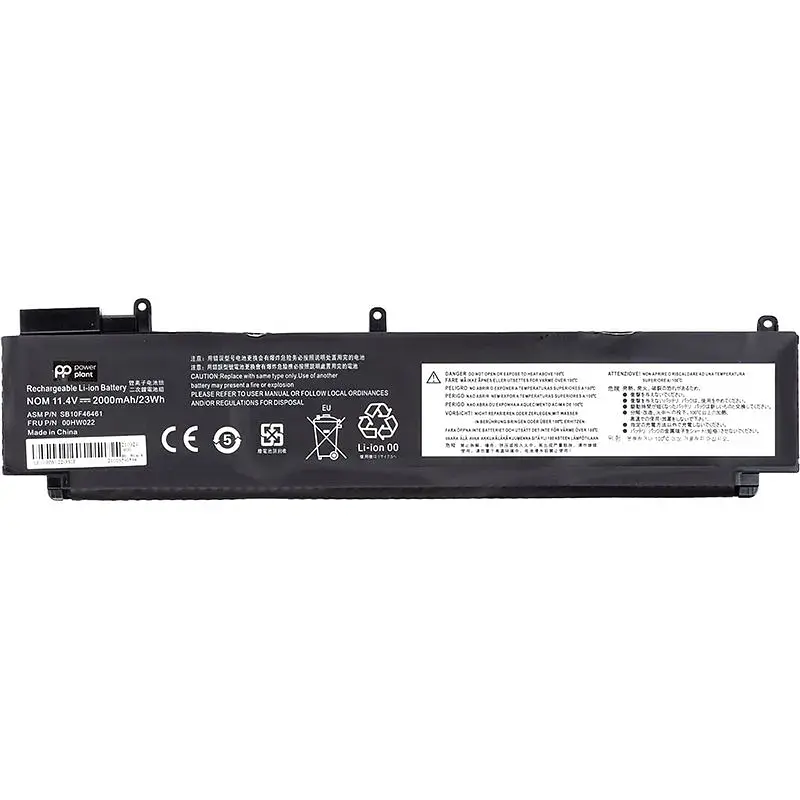 Акумулятор PowerPlant для ноутбуків LENOVO Thinkpad T460s (00HW022) 11.4V 2000mAh (NB481118) - фото 2