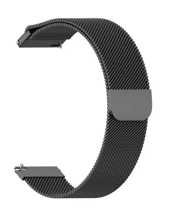 Універсальний ремінець DK Metal Milanesse Loop Magnetic Band для Huawei, Samsung, Xiaomi 22mm Black [36032] - фото 2