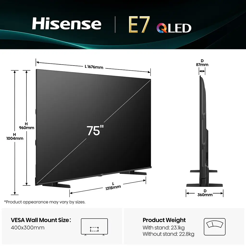LED-телевизор Hisense 75E7Q (7134228) - фото 3