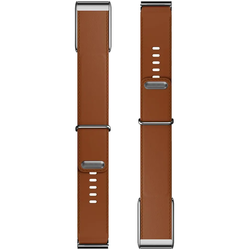 Ремінець ArmorStandart Leather Loop для Whoop 5.0 / MG Chestnut with Silver (ARM90088) - фото 4