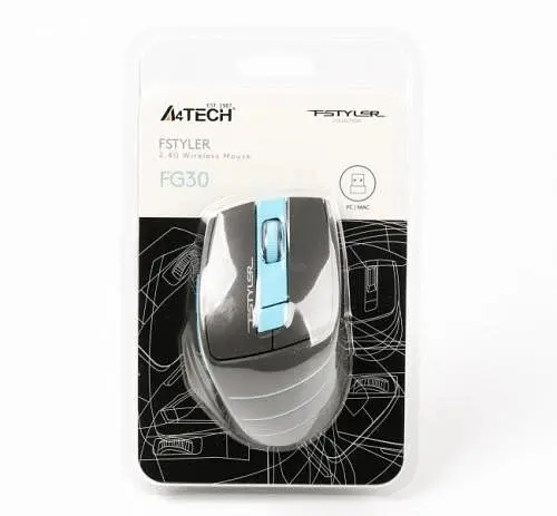 Компьютерная мышь A4Tech Fstyler FG30 2000dpi Grey+Blue teh0020462 - фото 5