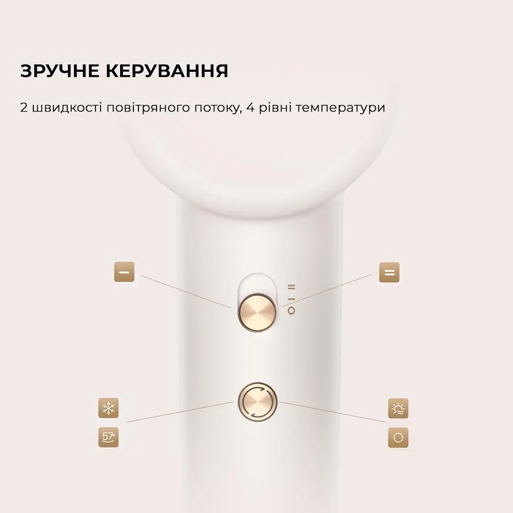 Фен Dreame Hair Dryer Gleam White (AHD12A-WH) - фото 7