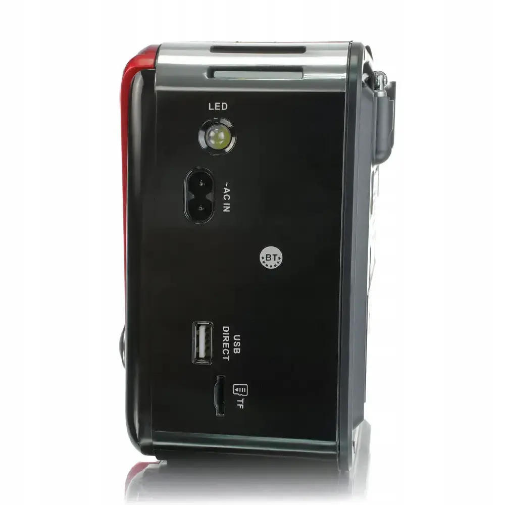 Радіоприймач акумуляторний з Bluetooth, MP3 та ліхтариком, Golon RX-BT455S AM / Портативне радіо - фото 6