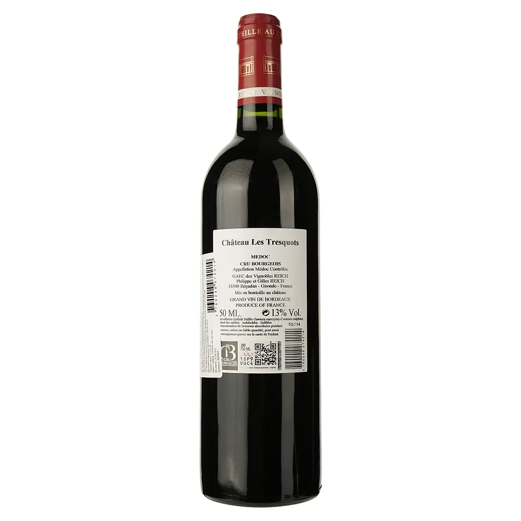 Вино Chateau Les Tresquots Medoc 2014 красное сухое 0.75 л - фото 2