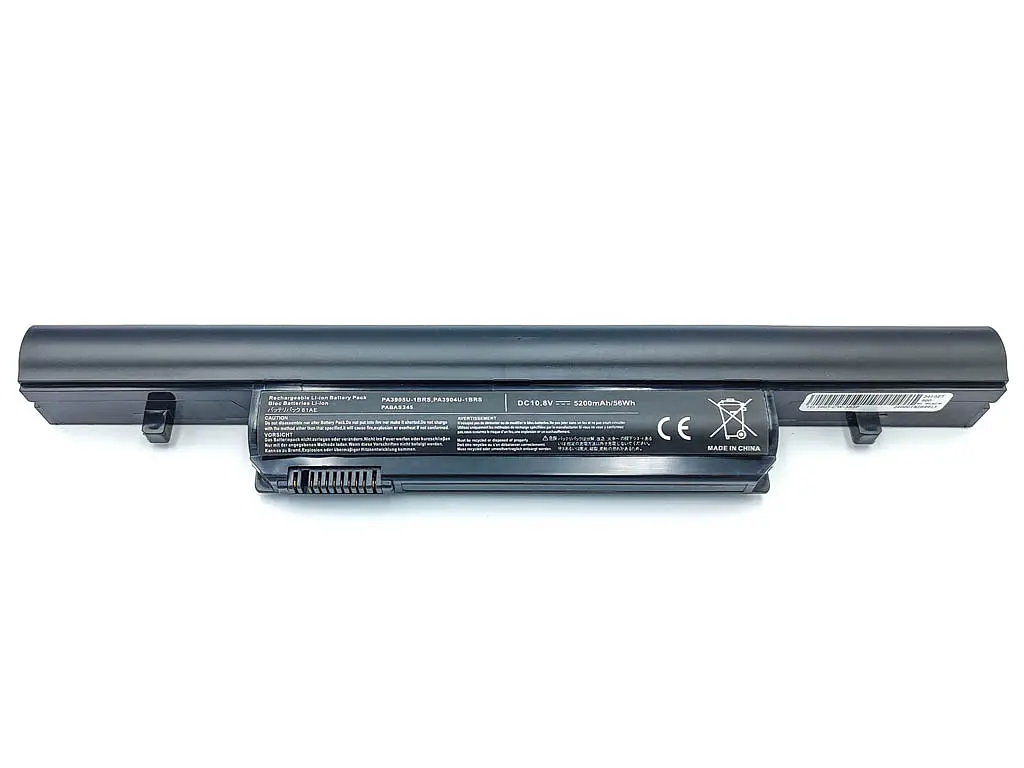 Акумулятор PA3904U для Toshiba Satellite Tecra R850, R950, Dynabook r751 r752 r752 (PA3905U) (10.8V 5200 mAh 57Wh) - фото 2