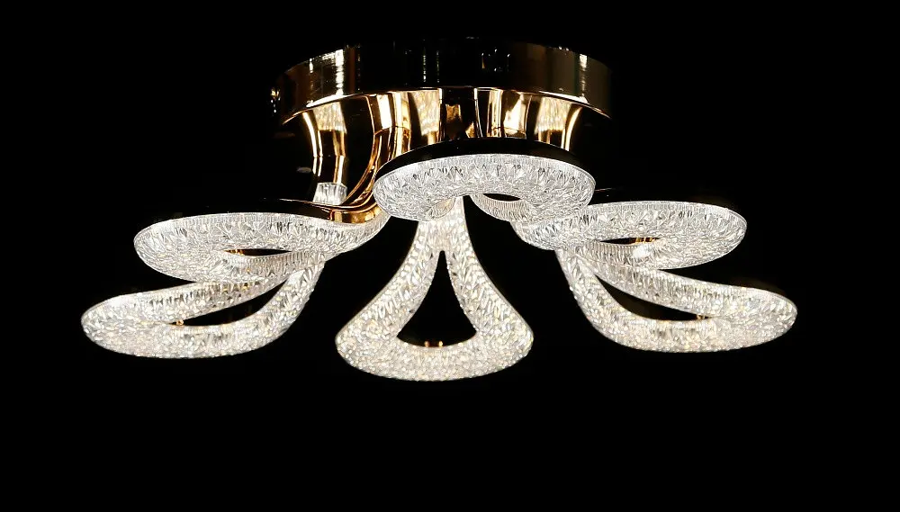 Світлодіодна люстра Splendid Ray L1656/6 LED (GD), золото, білий, 120 Вт, від 11-19 м² - фото 2