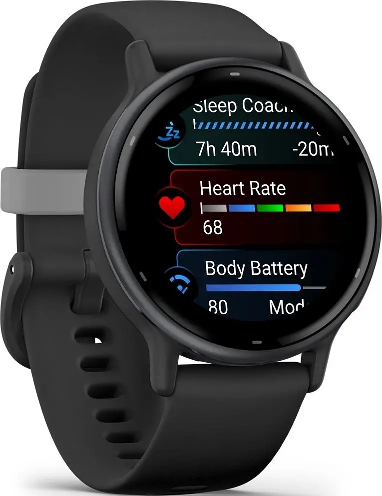 Смарт-годинник Garmin vivoactive 5 Slate Aluminum Bezel with Black Case(010-02862-10/50/5A) - фото 2