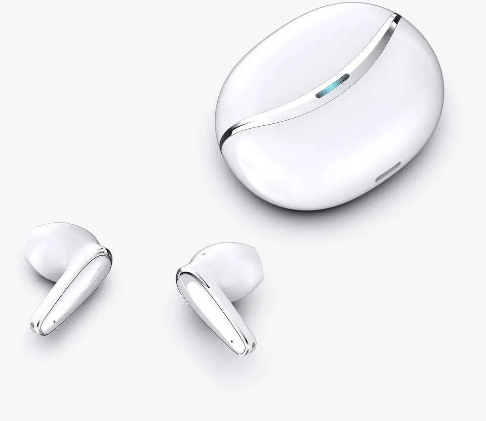 Бездротові Bluetooth навушники-вкладиші TWS BX18 з шумозаглушенням Білі - фото 5