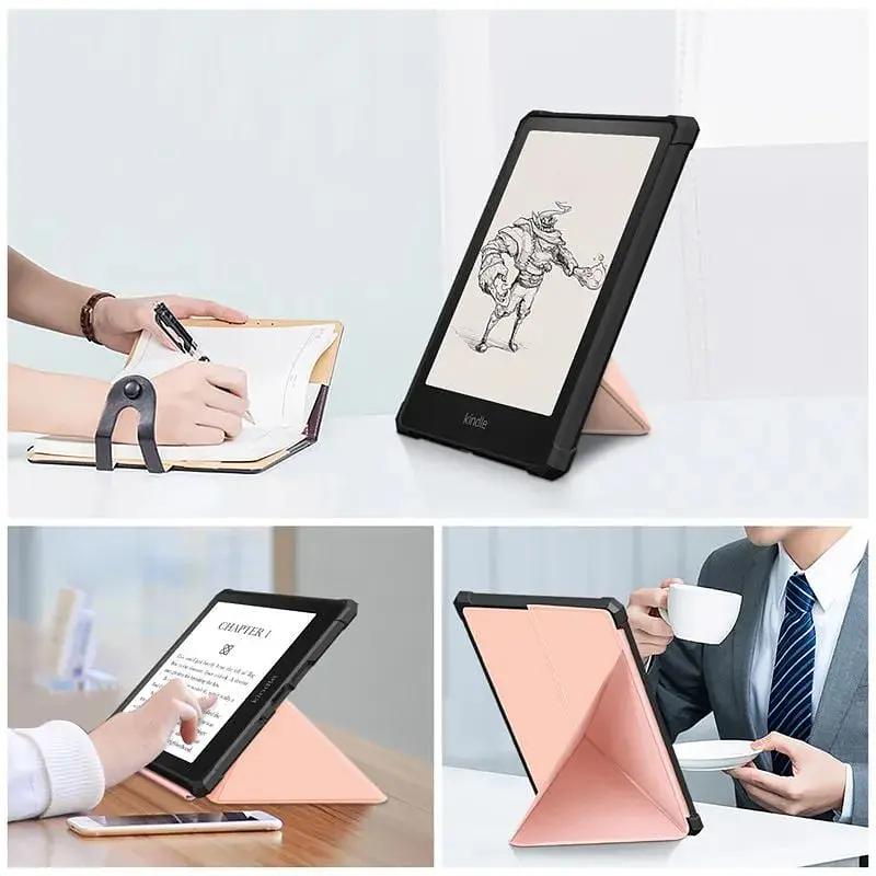 Обложка Ultra Slim Origami BeCover для Amazon Kindle Paperwhite 11th Gen 2021 Rose Gold - фото 5