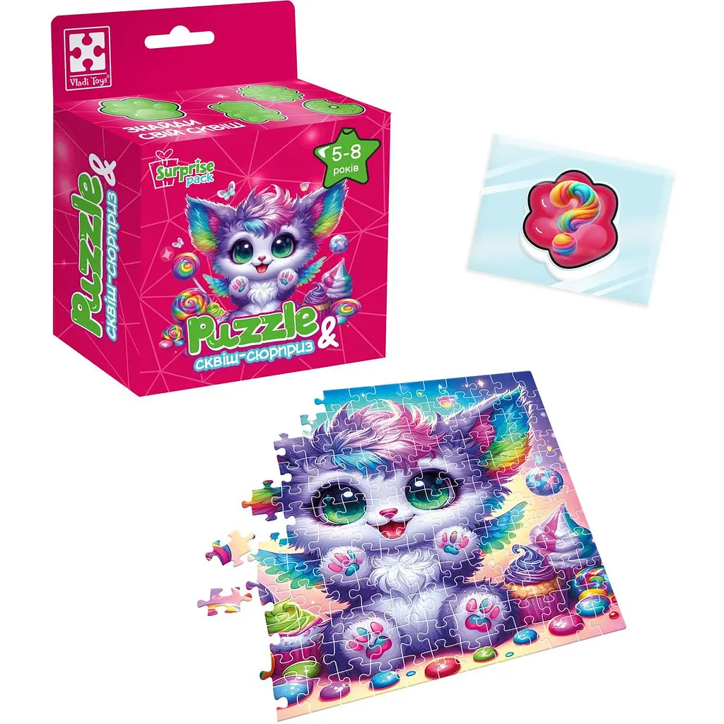 Пазли з сюрпризом Vladi Toys Кольорове кошеня (VT8030-12) - фото 2