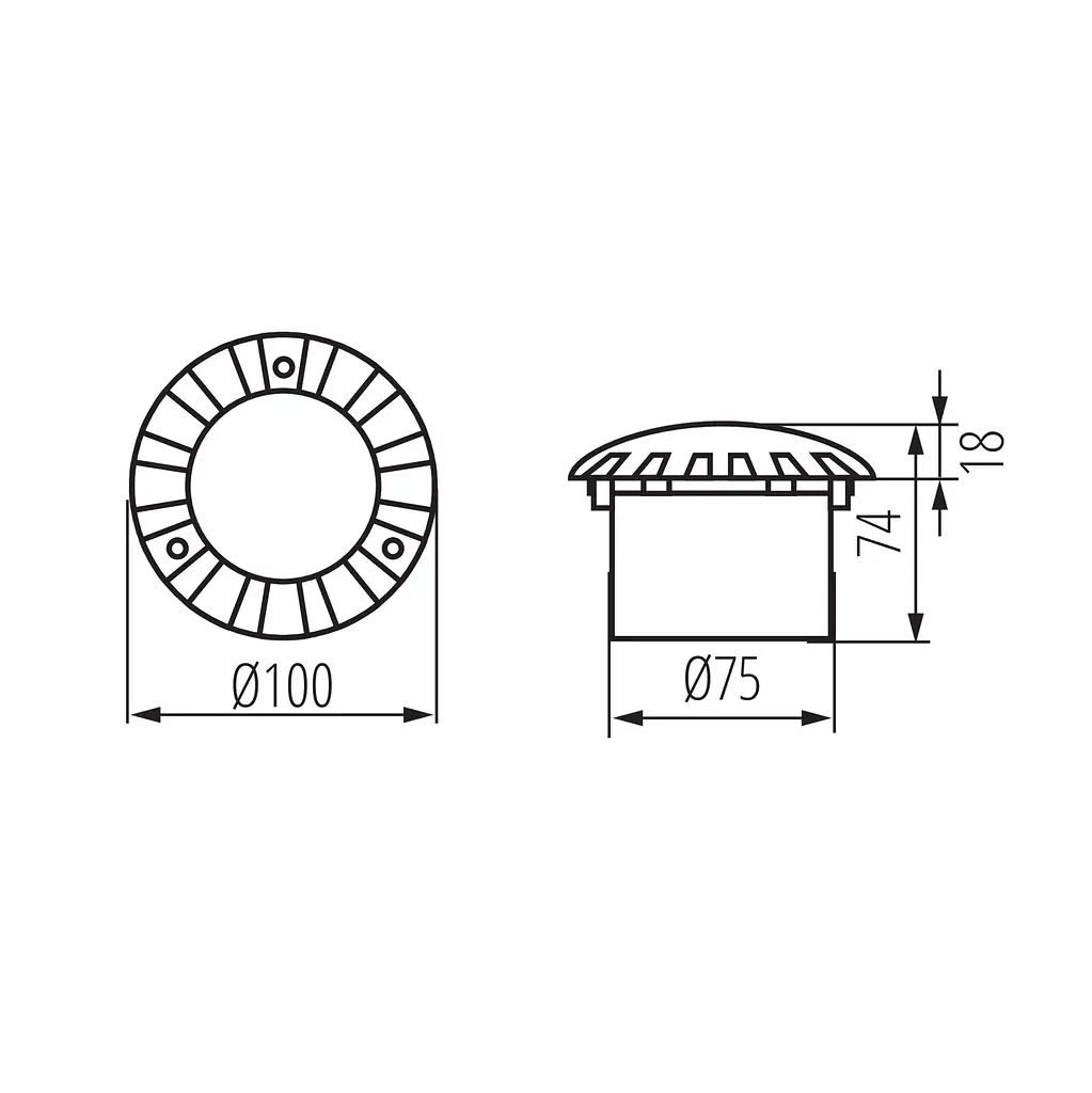 Світильник грунтовий Kanlux ROGER DL -LED12 CN (7280) - фото 3