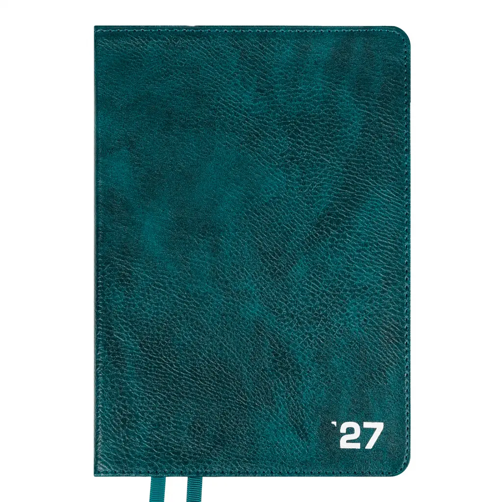 Щоденник діловий Leo Planner 2027 Prime А5 інтегральний смарагдовий 368 сторінок (252730)