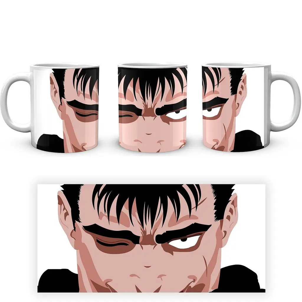 Кружка GeekLand Berserk Берсерк Взгляд Гаста anime B 02.15 330 мл белая - фото 3