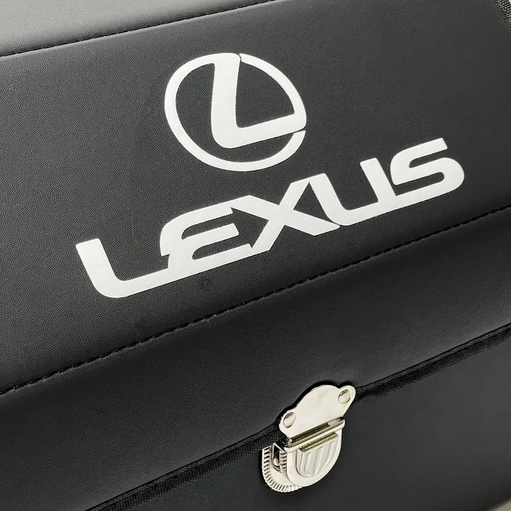 Органайзер саквояж у багажник Lexus 38 x 31 x 29 см Еко-шкіра Чорний 1 шт - фото 9