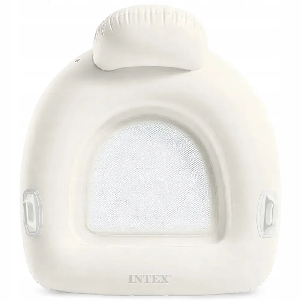 Надувне крісло-плотик для води Intex 114×107 см з сіткою, ручками та подвійною камерою, до 100 кг, 12+ - фото 3