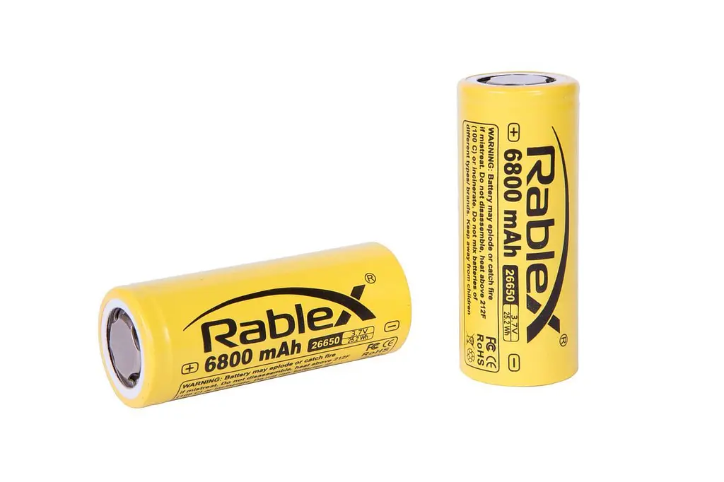Аккумулятор Rablex Li-ion 26650 6800mAh Yellow - фото 4