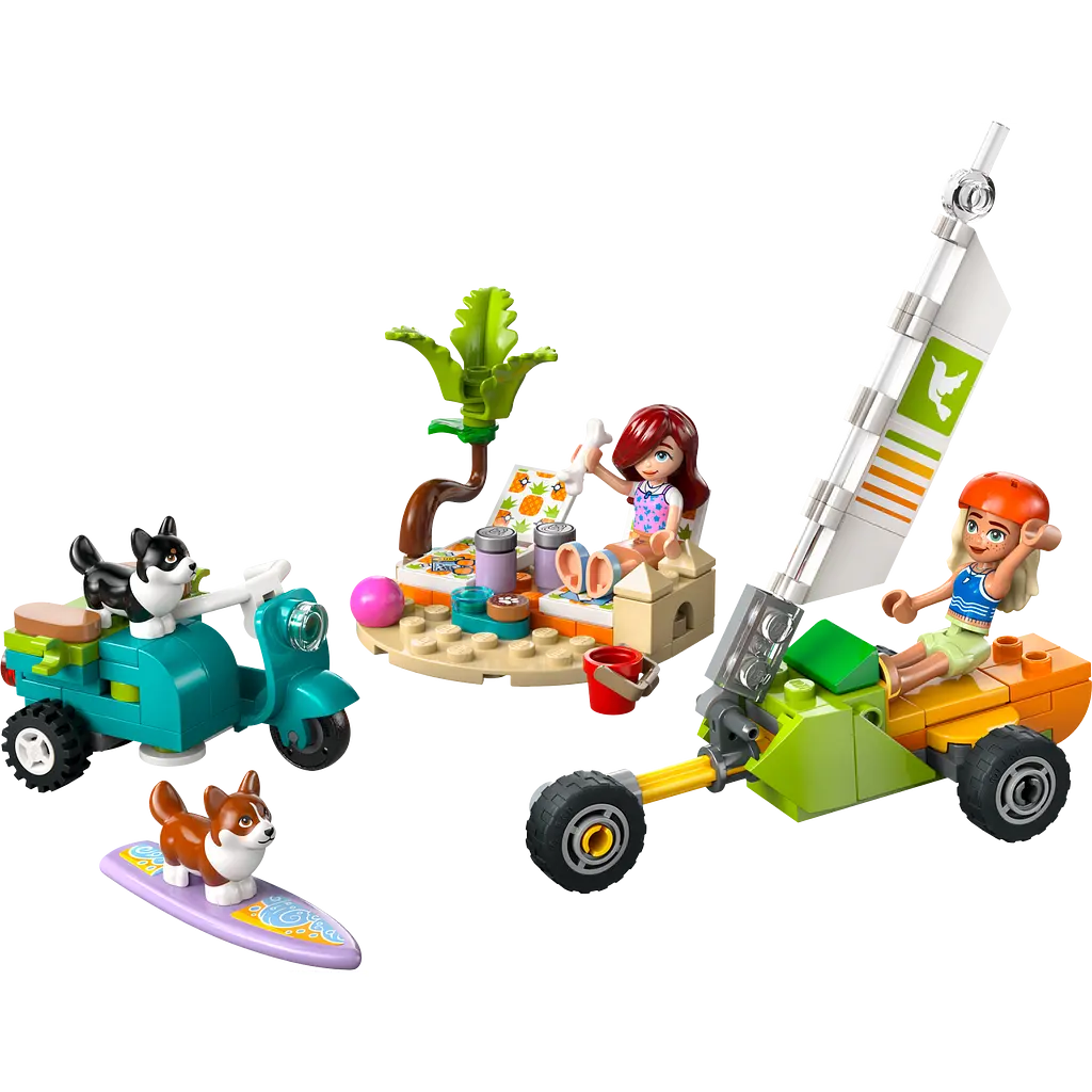 Конструктор LEGO Friends Собачі пригоди на серфі та скутері 113 деталей (42641 - фото 3