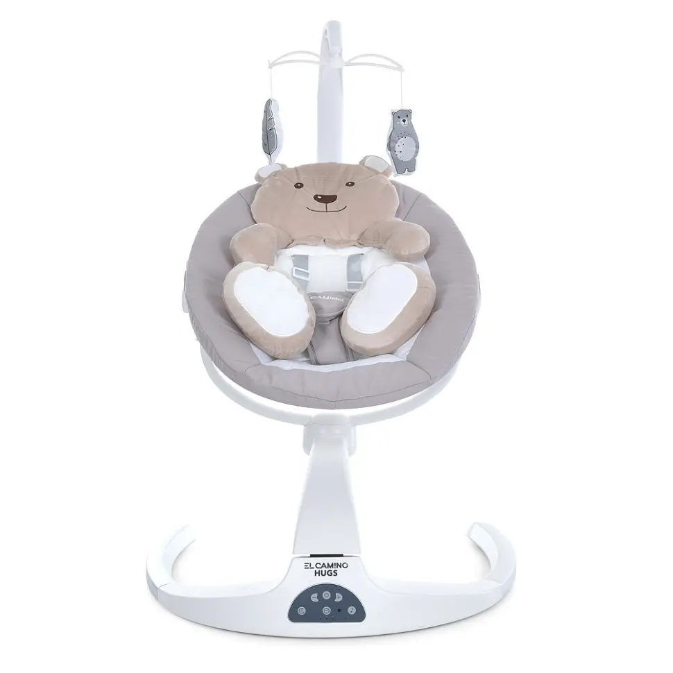 Заколисуючий центр-шезлонг HUGS ME 1077 Beige - фото 6
