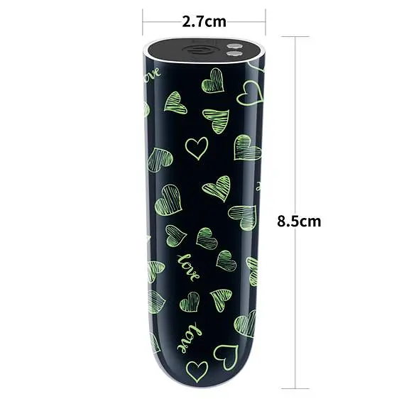 Вібропуля Rechargeable Glow-in-the-dark Heart Massager - фото 3