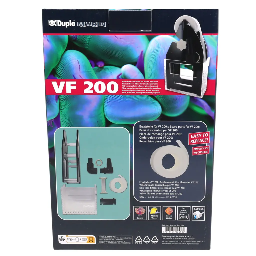 Флісовий роликовий фільтр Dupla Vliesfilter VF 200 для акваріумів до 200 л, 2000 л/год (82550) - фото 9