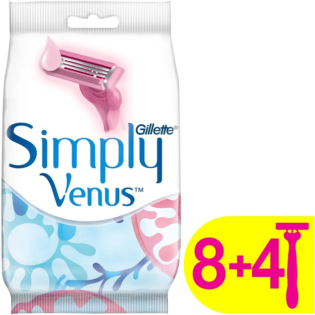 Одноразовые станки для бритья Gillette Simply Venus 3, 12 шт. - фото 2