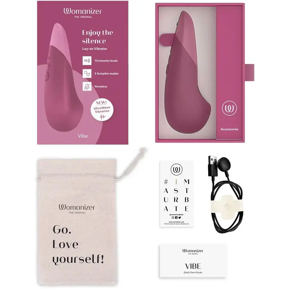 Клиторальный вибратор Womanizer Vibe (Pink) - фото 4