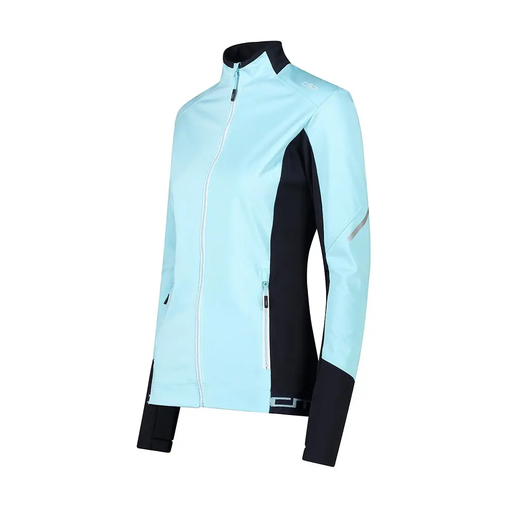 Кофта CMP Women's Full-Zip Hybrid Jacket Light Blue S (1097-31A2466-L219 38) - фото 2