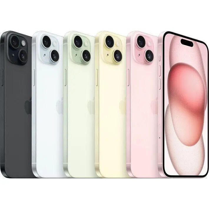 Смартфон Apple iPhone 15 128 ГБ Pink MTP13 - фото 5