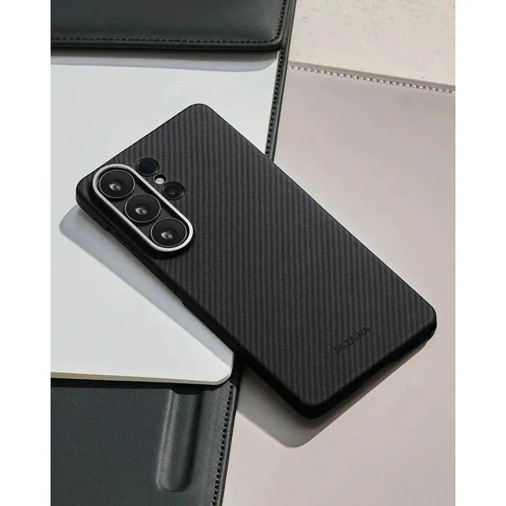 Чохол Pitaka Edge Case Aaron Button 600D Twill для Samsung Galaxy S26 Ultra Black/Grey (KS2601U) - фото 7