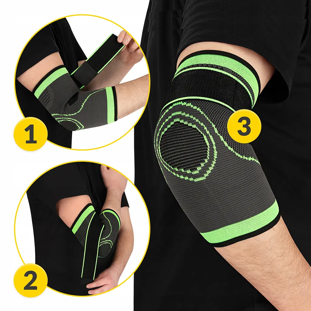 Фіксатор (бандаж) для ліктьового суглоба 4FIZJO Flex 1 шт Size M (P-5905973407366) - фото 6