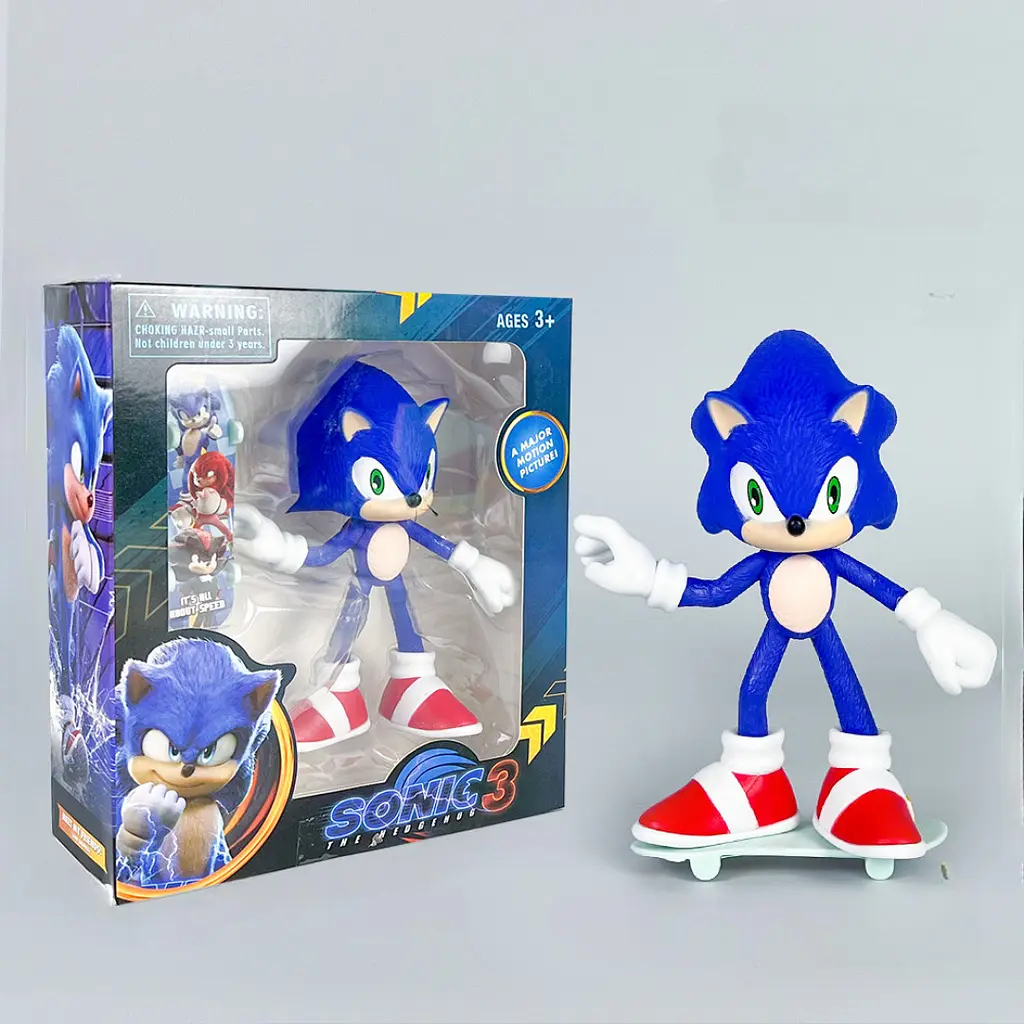 Колекційна фігурка Сонік у коробці SONIC THE HEDGEHOG 3 (16 см).