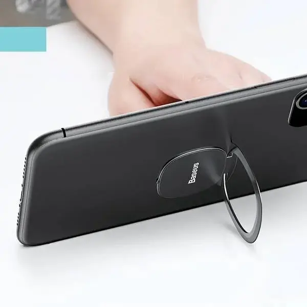 Кольцо-держатель Baseus Invisible phone ring holder SUYB-0S серебристый - фото 7
