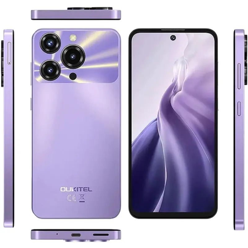 Смартфон Oukitel C69 7.2 HD+ /8GB/512GB/ T606 /6000mAh/ 64+8Мп/ NFC Фіолетовий - фото 3
