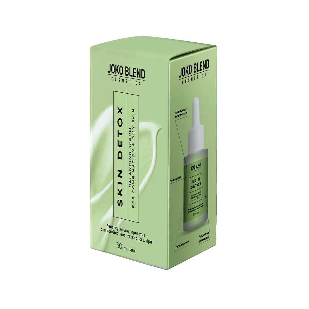 Балансировочная сыворотка для комбинированной и жирной кожи Skin Detox Joko Blend 30 мл - фото 3