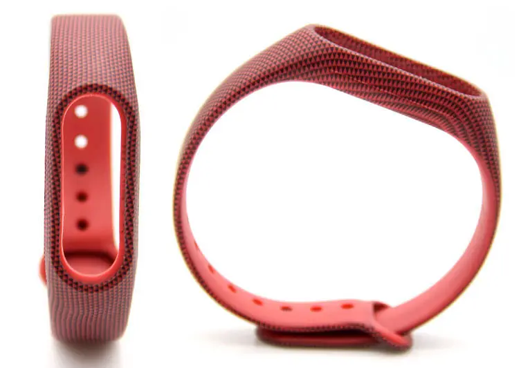Силиконовый ремешок Primo для фитнес-браслета Xiaomi Mi Band 2 Red Gravel - фото 2