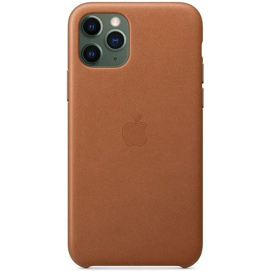 Оригінальний шкіряний чохол Apple Leather Case для iPhone 11 Pro Max (6.5") Saddle Brown (MX0D2ZM/A) - фото 10