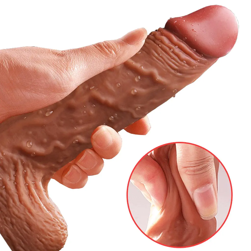 Вібратор B-Series Fox Telescopic 21 см (коричневий) - фото 8